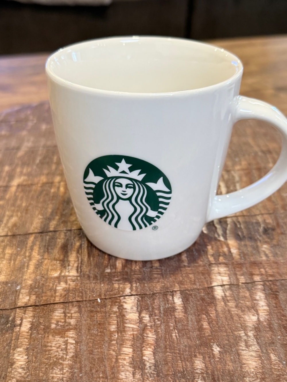 Starbucks White Mug with Green Siren Logo - Picture 4 of 5